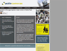 Tablet Screenshot of activcameras.com